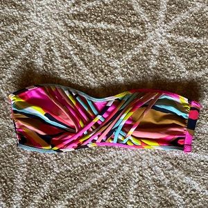 Multi-color Bandeau Bikini Top